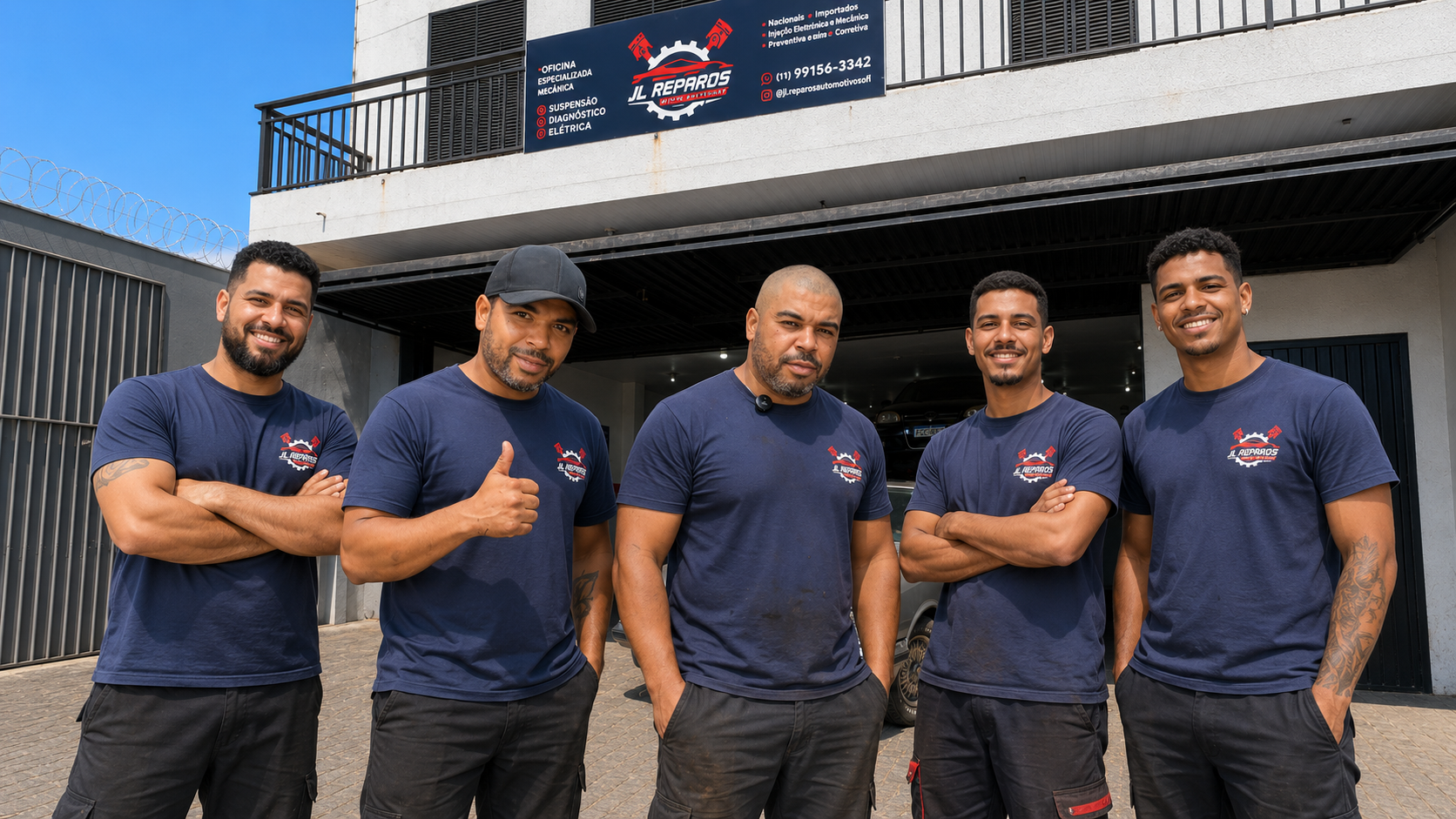 Equipe da JL Reparos Automotivos